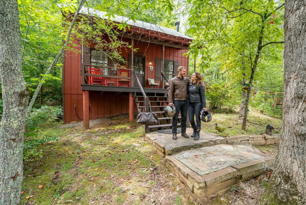 Mountain lodge cabin in the Blue Ridge